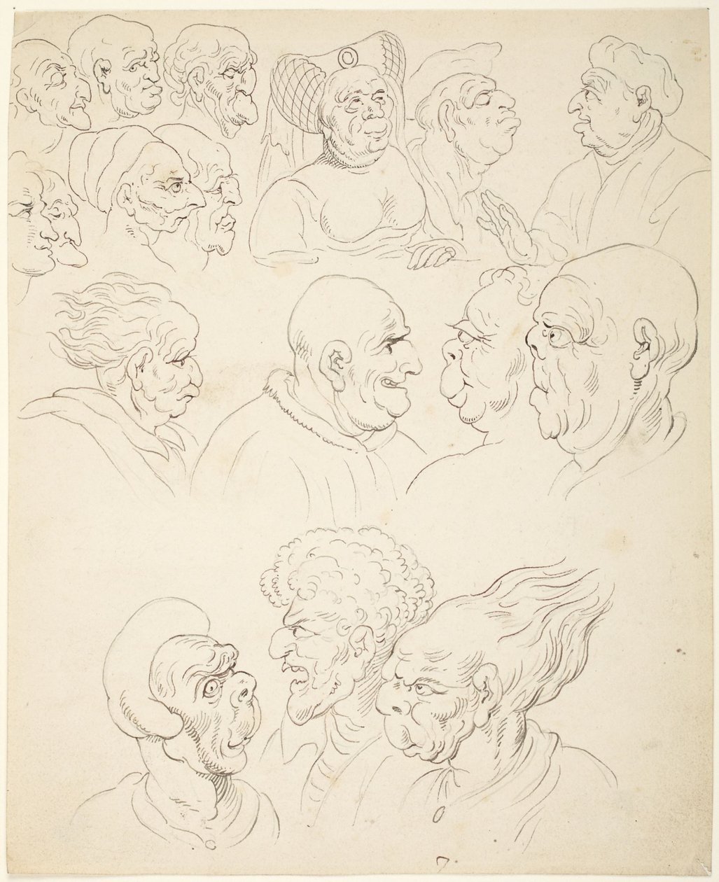 Karikatyyripäät tekijältä Thomas Rowlandson