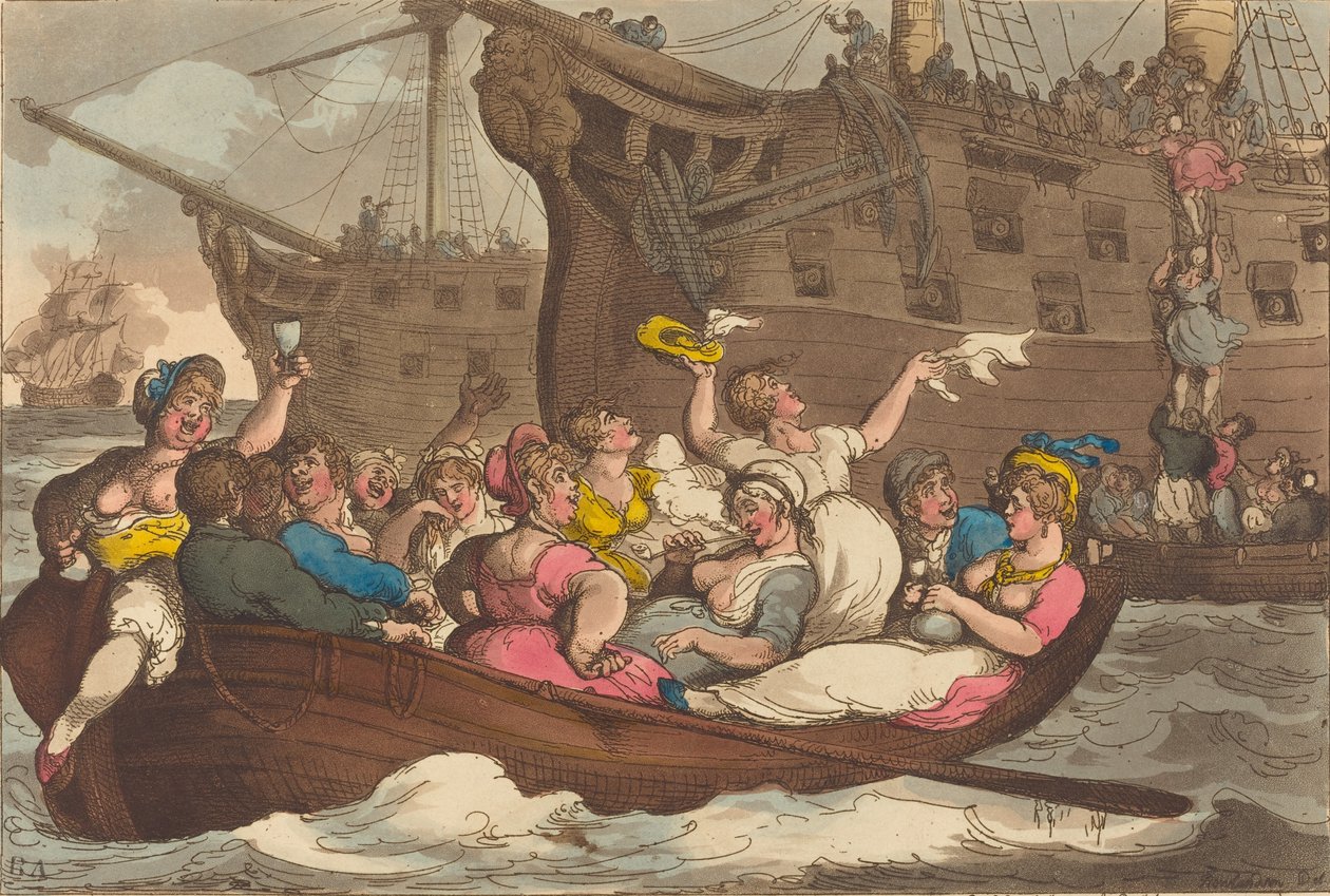 Cattle Not Insurable, julkaistu 1809. tekijältä Thomas Rowlandson