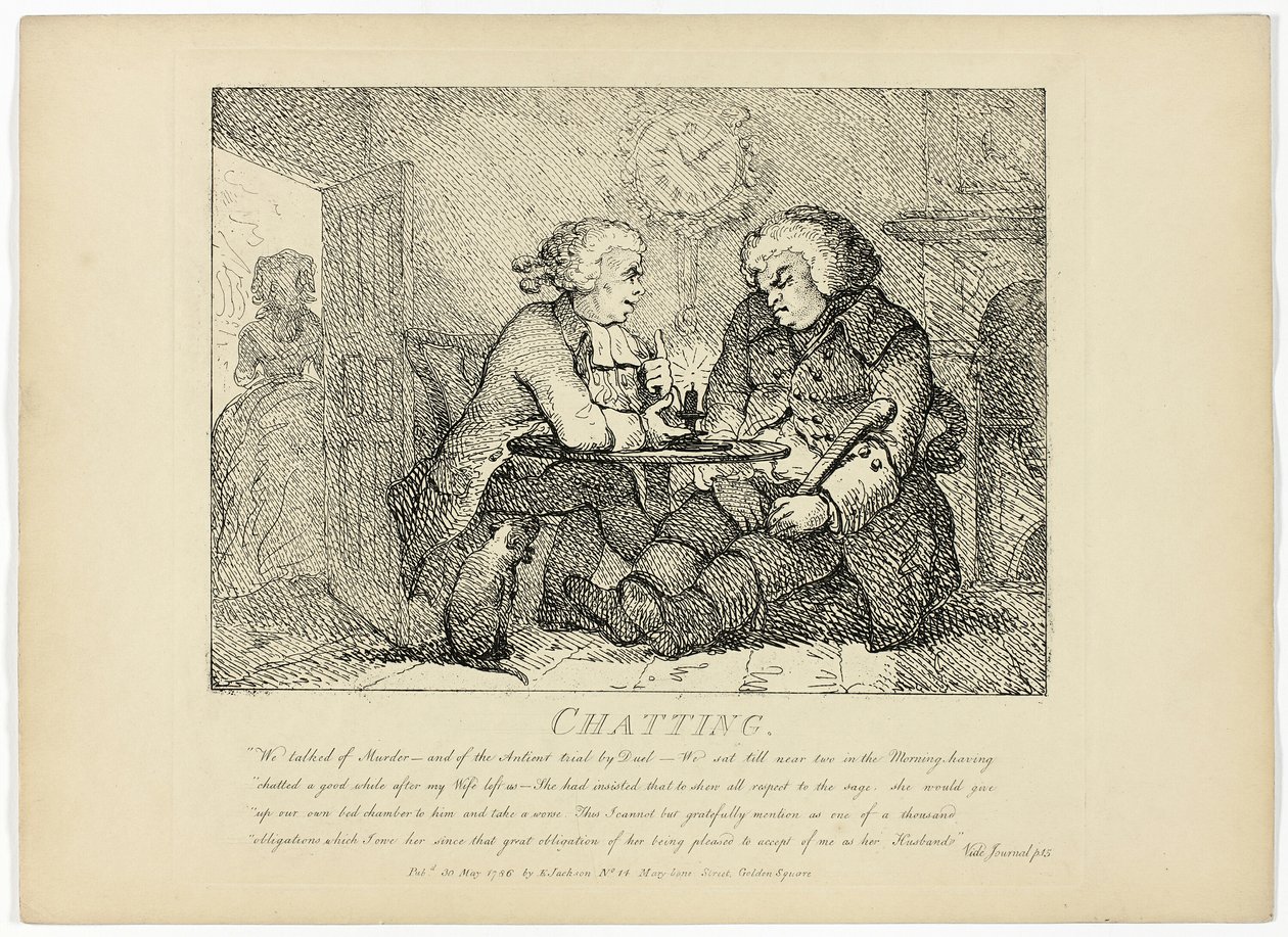 Chatting, Boswellin Hebridien kiertomatkasta (Boswell