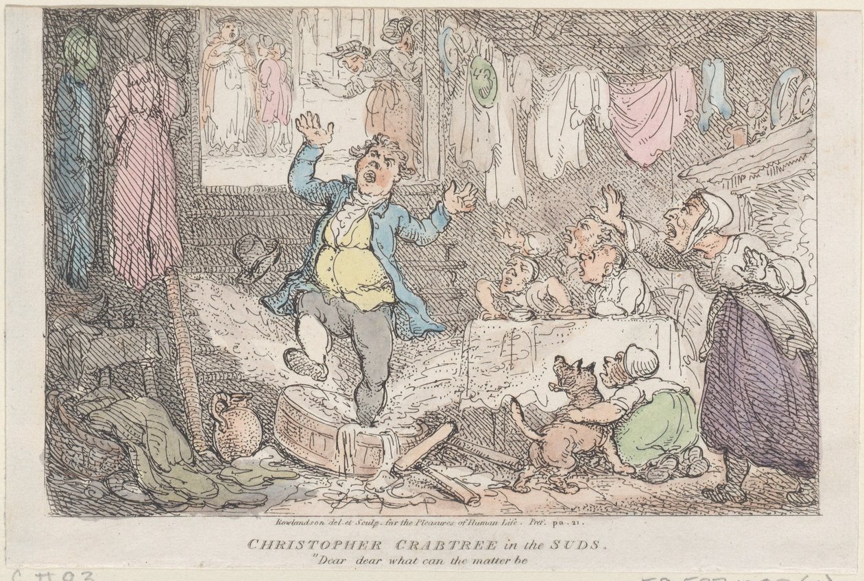 Christopher Crabtree Sudsissa: Rakas, rakas mikä voi olla, 1807., 1807. tekijältä Thomas Rowlandson
