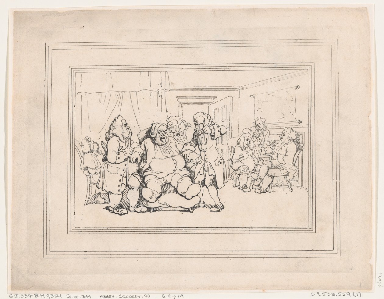 Kylpyhuoneen mukavuudet, kuva 1 tekijältä Thomas Rowlandson