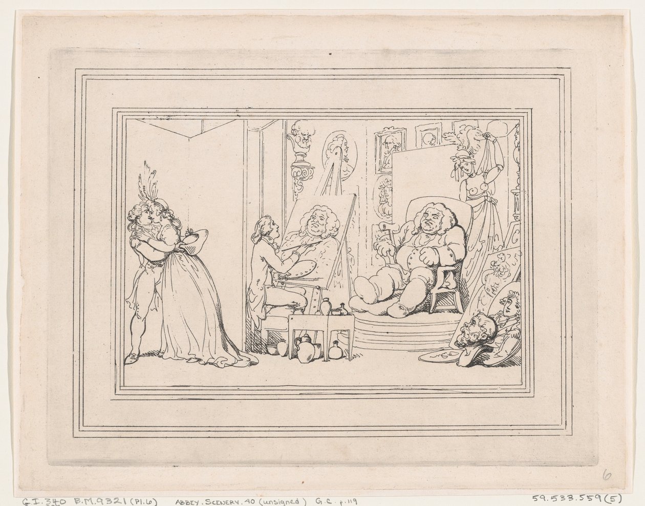 Kylpyhuoneen mukavuudet, kuva 6 tekijältä Thomas Rowlandson