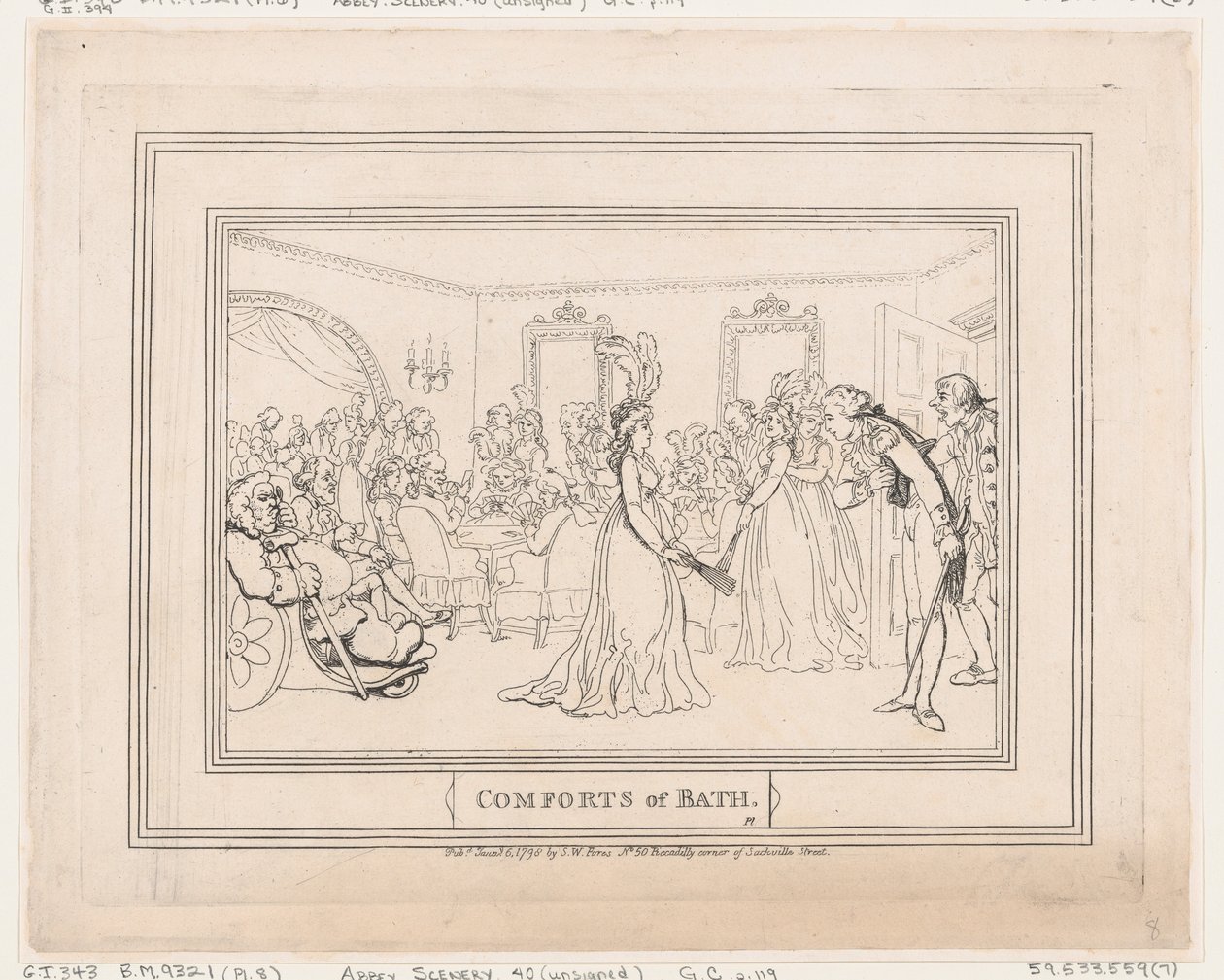 Kylpyhuoneen mukavuudet, kuva 8 tekijältä Thomas Rowlandson