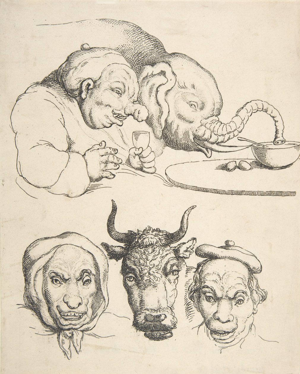 Vertaileva anatomia, 1800-25, 1800-25. tekijältä Thomas Rowlandson