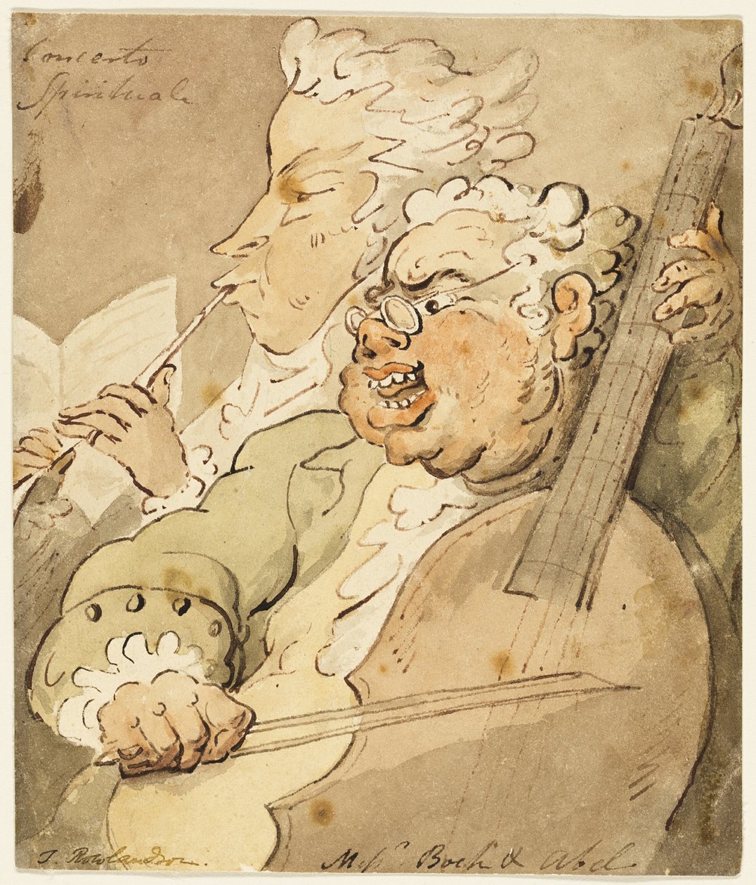 Concerto Spirituale [kanssa] lähettiläiden Bochin ja Abelin kanssa tekijältä Thomas Rowlandson
