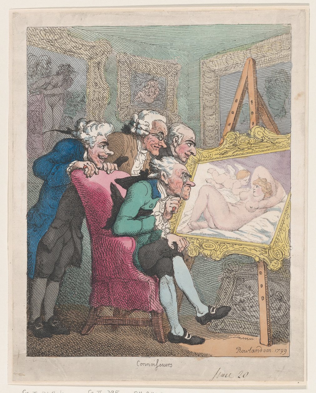 Connoisseurs, 20. kesäkuuta 1799, 20. kesäkuuta 1799. tekijältä Thomas Rowlandson