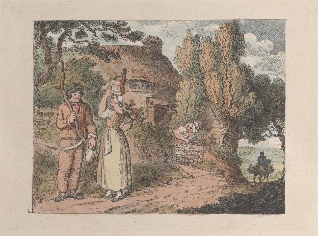 Cornwall, Overlooker, Views in Cornwall, 1812., 1812. tekijältä Thomas Rowlandson