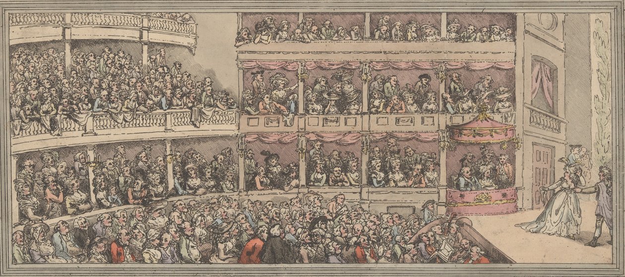 Covent Garden Theatre, 1792, 1792. tekijältä Thomas Rowlandson