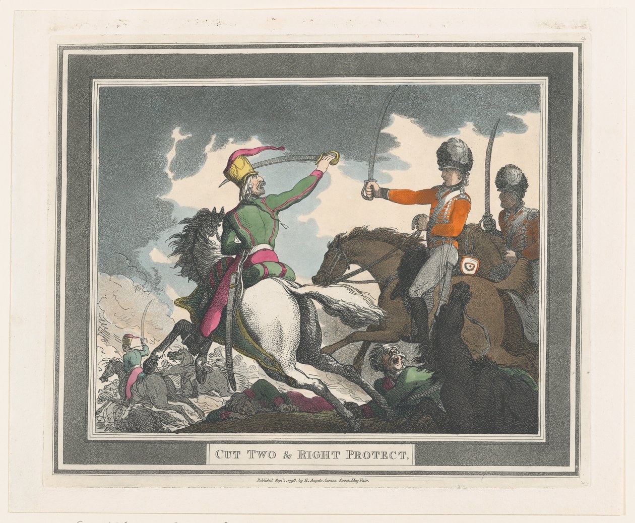 Cut Two & Right Protect, 1. syyskuuta 1798, 1. syyskuuta 1798. tekijältä Thomas Rowlandson