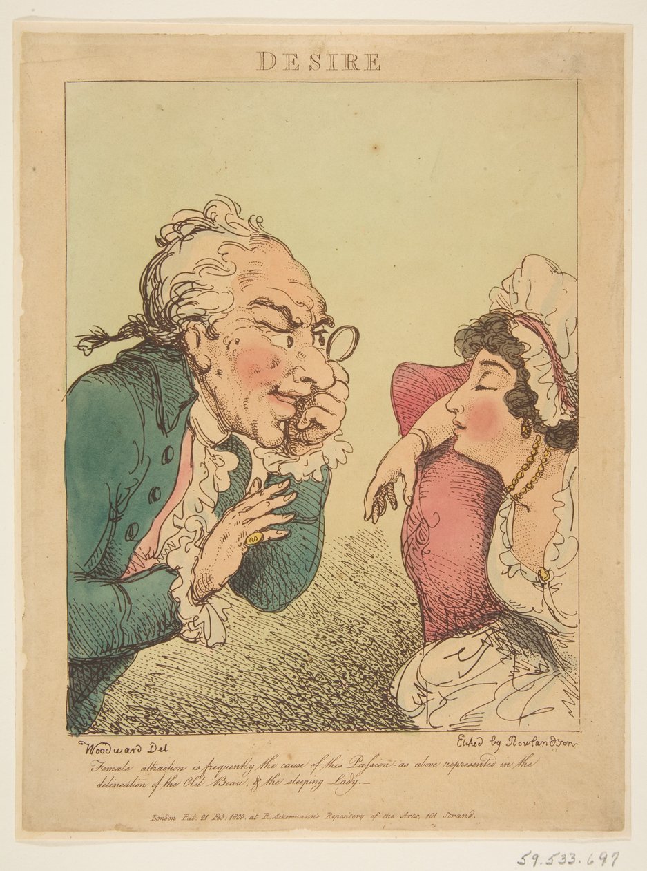 Desire, 21. helmikuuta 1800. tekijältä Thomas Rowlandson