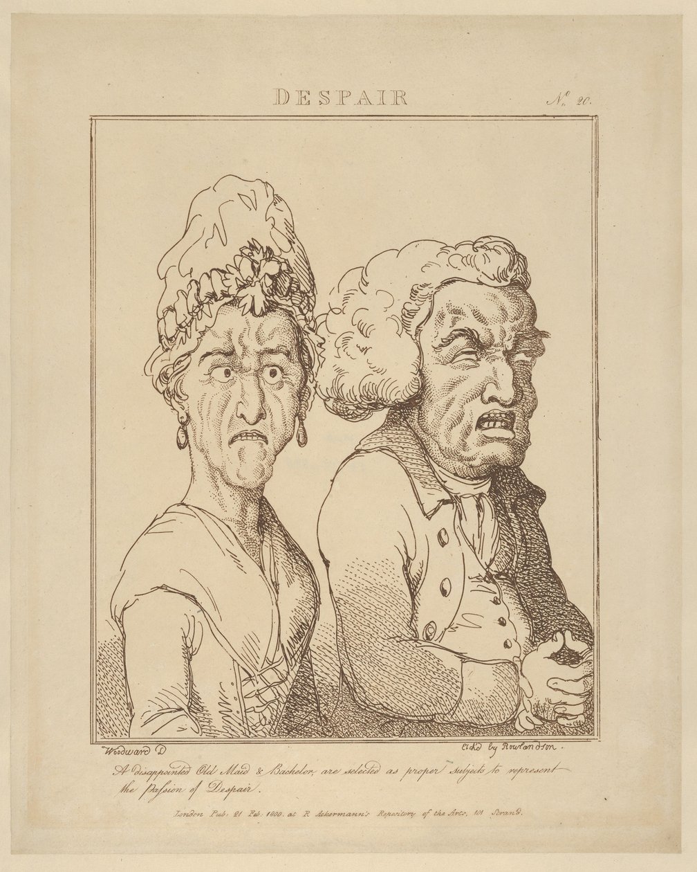 Epätoivo, 21. helmikuuta 1800., 21. helmikuuta 1800. tekijältä Thomas Rowlandson