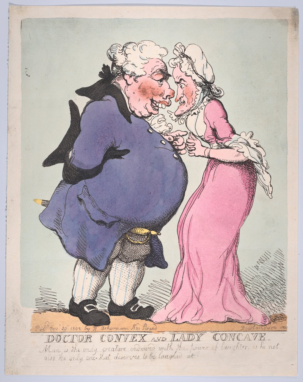 Doctor Convex ja Lady Concave, 20. marraskuuta 1802, 20. marraskuuta 1802. tekijältä Thomas Rowlandson