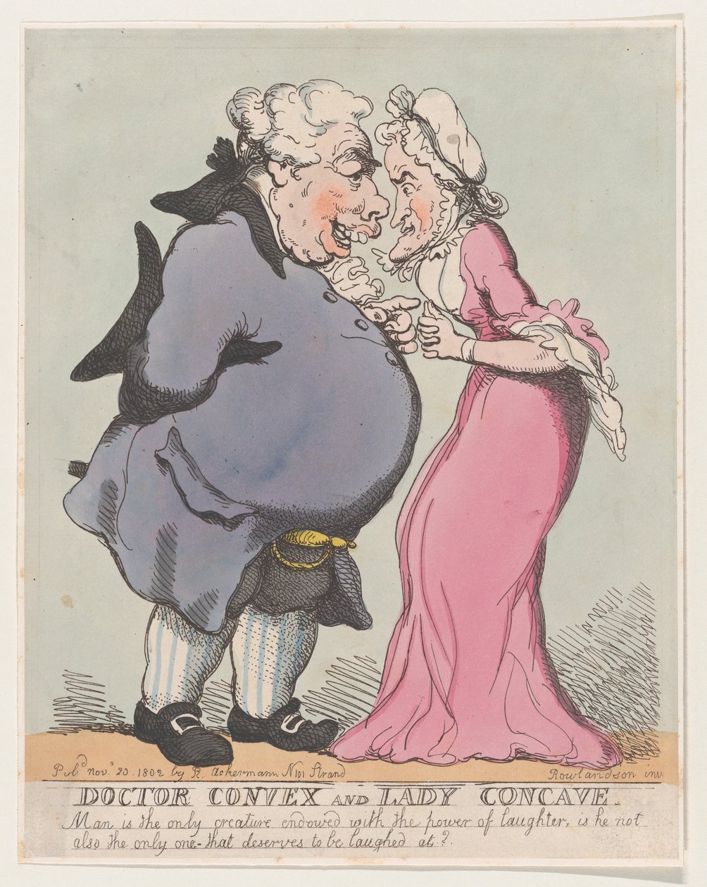 Doctor Convex ja Lady Concave, 20. marraskuuta 1802, 20. marraskuuta 1802. tekijältä Thomas Rowlandson
