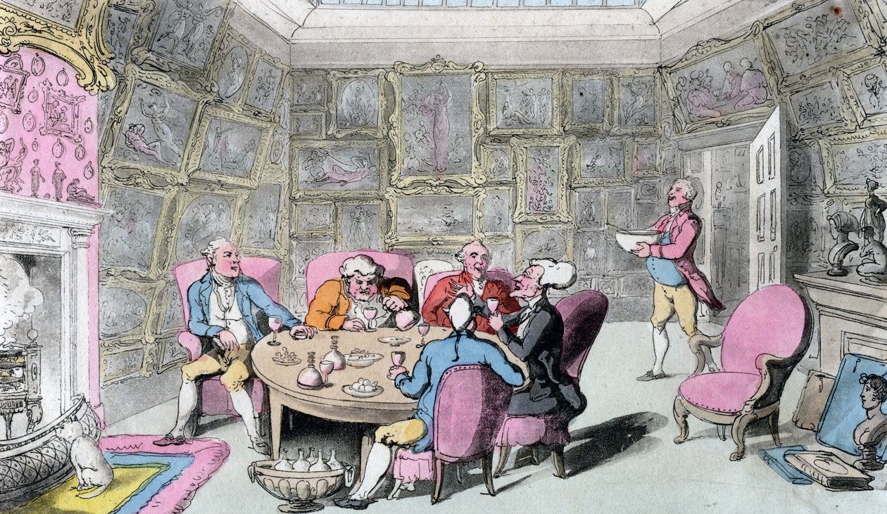 Doctor Syntax with My Lord, 1800-luvun alku. tekijältä Thomas Rowlandson