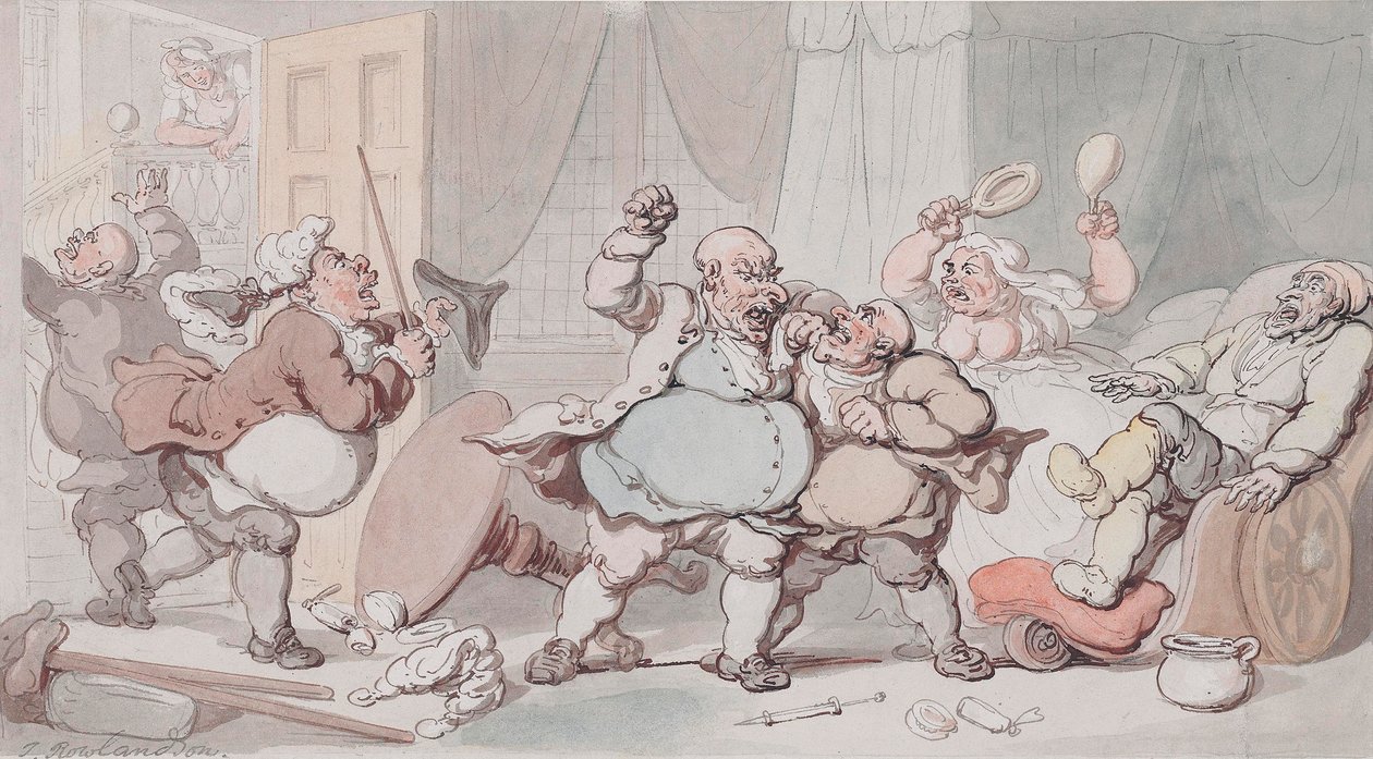 Lääkärit ovat erilaisia tekijältä Thomas Rowlandson