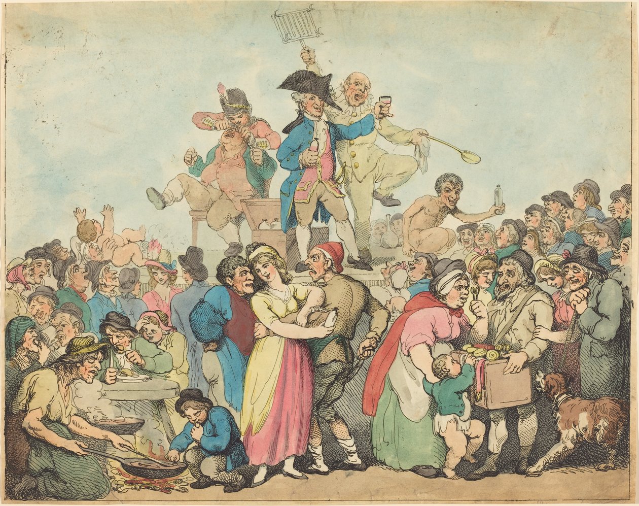 Dr. Botherum, Mountebank tekijältä Thomas Rowlandson