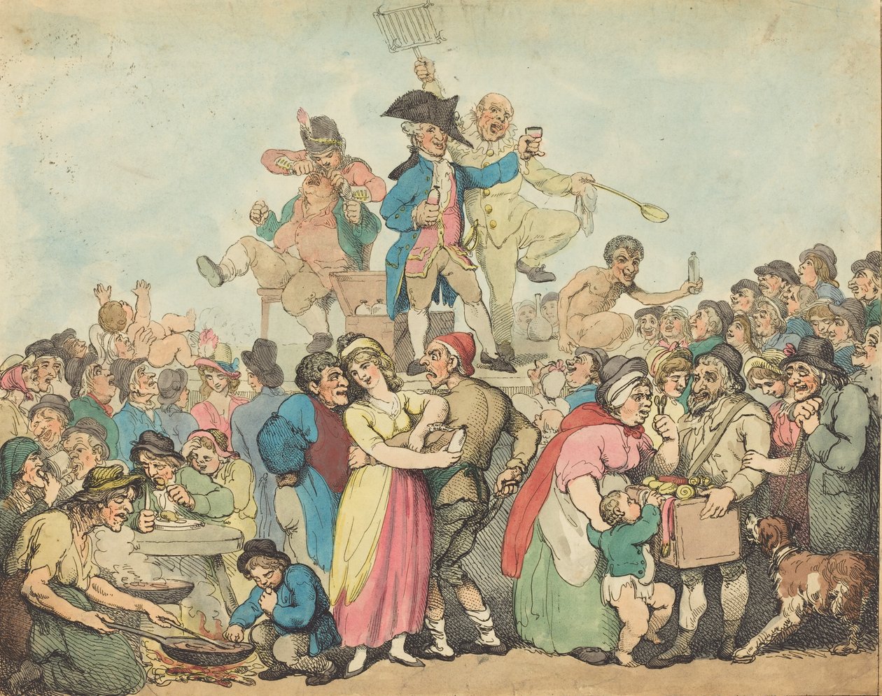 Dr. Botherum, Mountebank, 1800. tekijältä Thomas Rowlandson