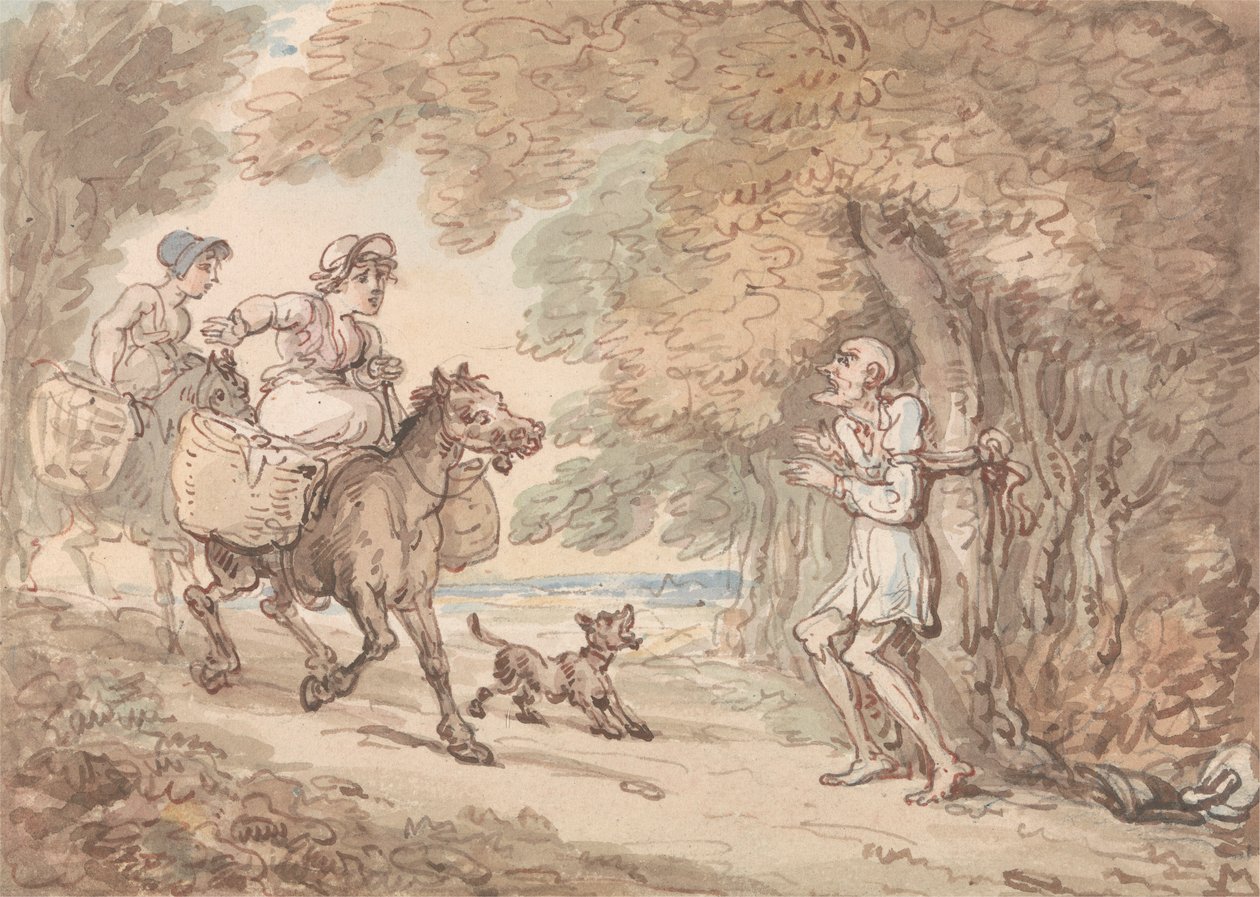 Dr. Syntaksi sidottu puuhun, kirjoittaneet Highwaymen tekijältä Thomas Rowlandson