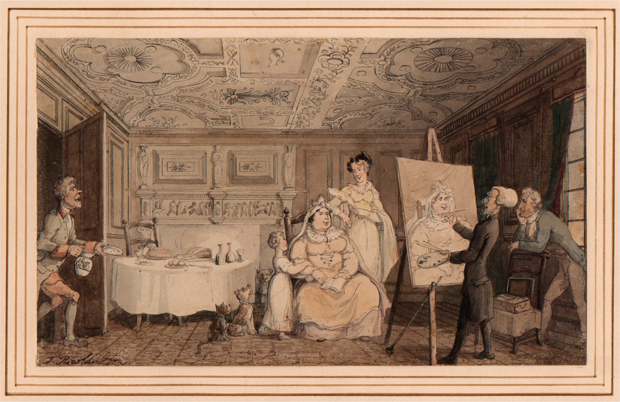 Dr. Syntaksi Muotokuvan maalaus tekijältä Thomas Rowlandson