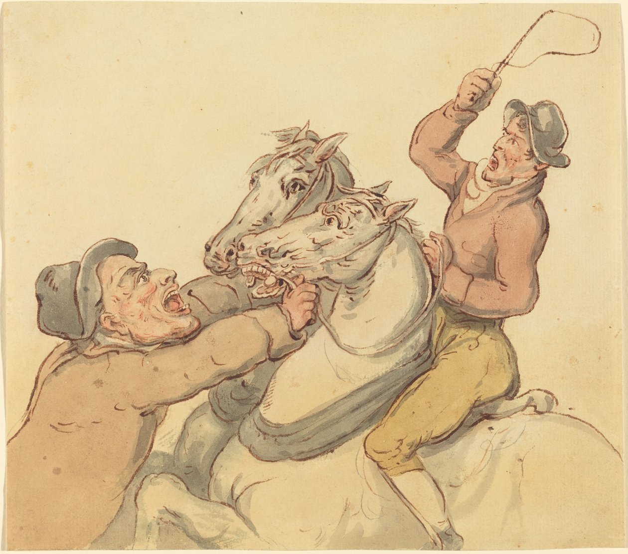 Conductors amb una parella de cavalls de cria finlandesos tekijältä Thomas Rowlandson