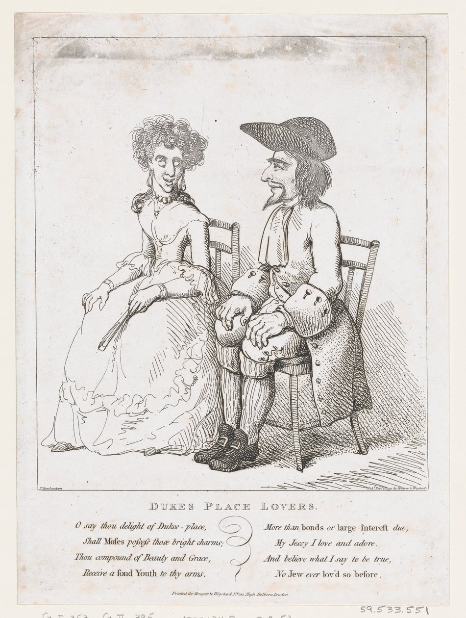 Dukes Place Lovers, 21. helmikuuta 1797, 21. helmikuuta 1797. tekijältä Thomas Rowlandson