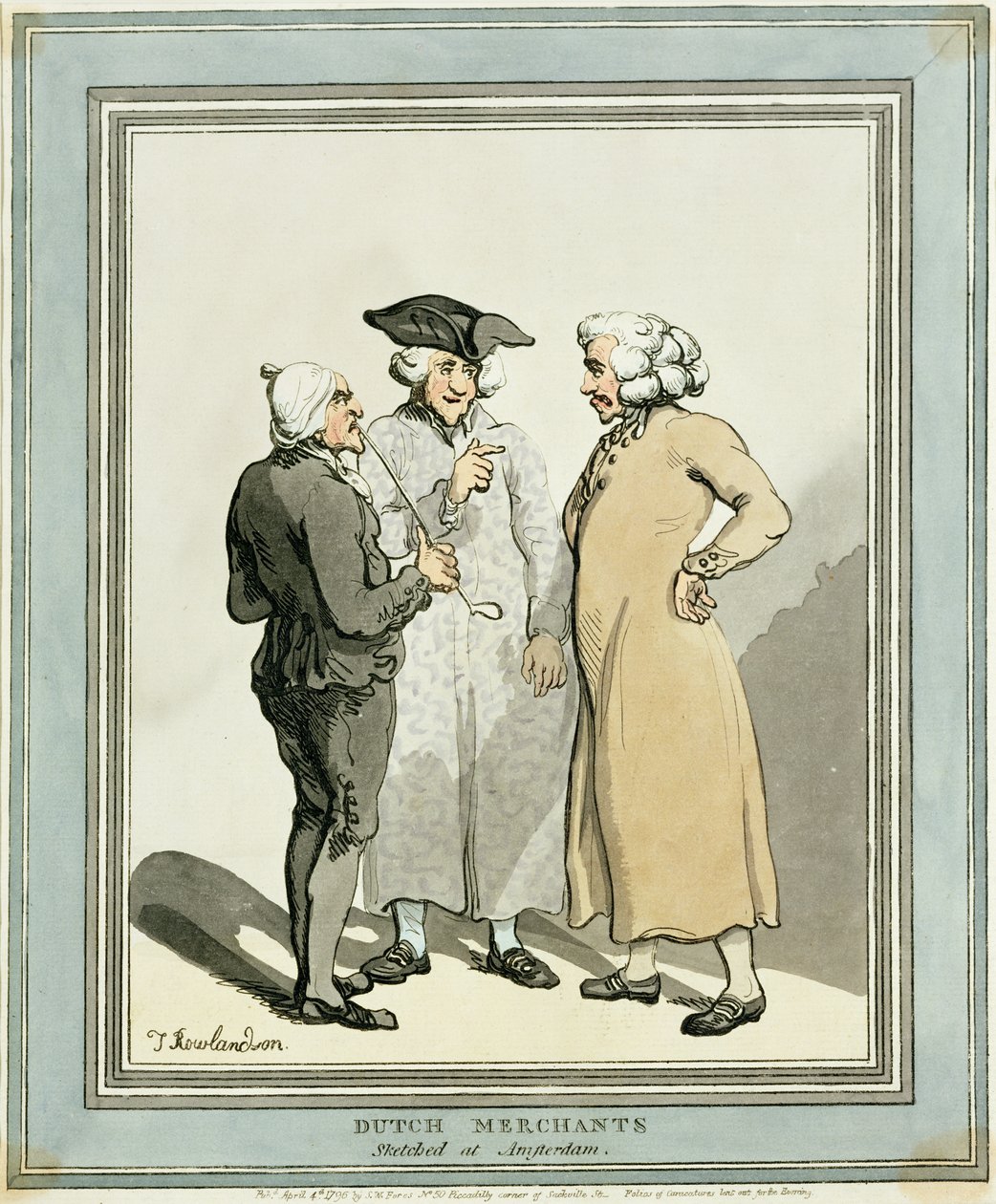 hollantilaiset kauppiaat tekijältä Thomas Rowlandson