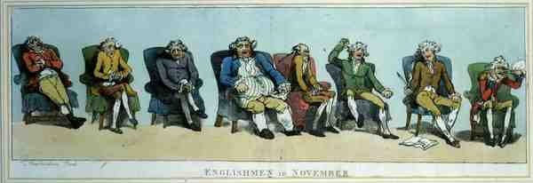 "Englishmen in November", pub. kirjoittanut S.W. Fores tekijältä Thomas Rowlandson