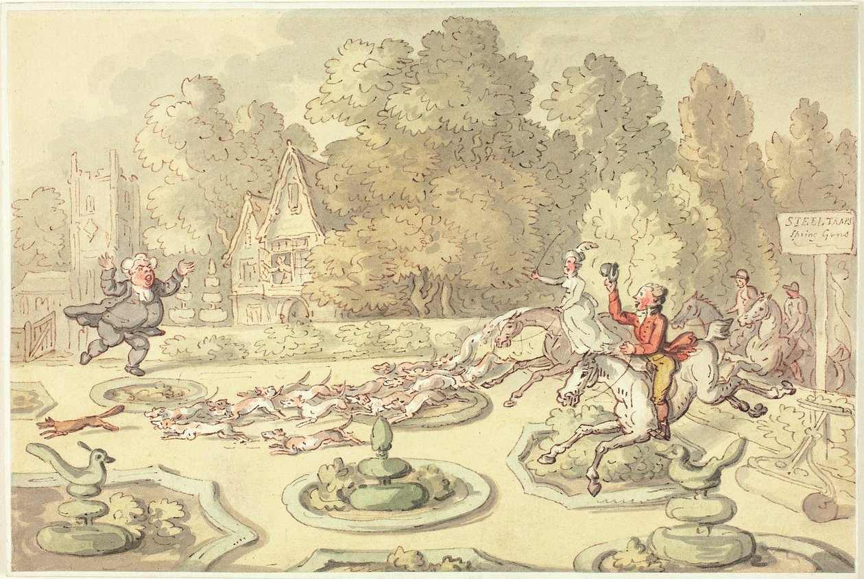 Raivostunut kirkkoherra tekijältä Thomas Rowlandson