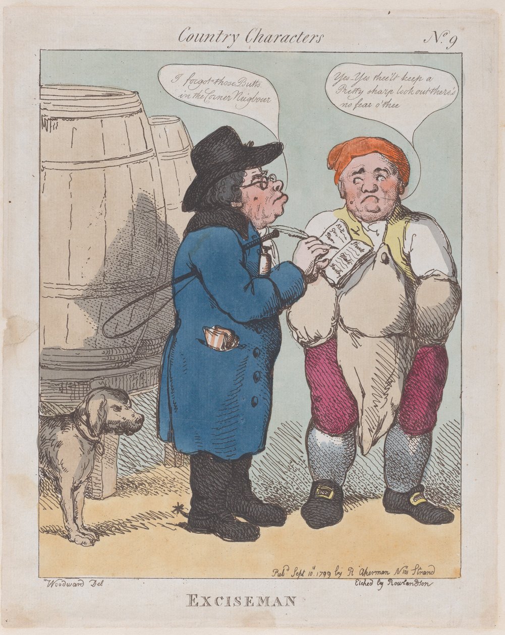 Exciseman, 10. syyskuuta 1799, 10 syyskuuta 1799. tekijältä Thomas Rowlandson