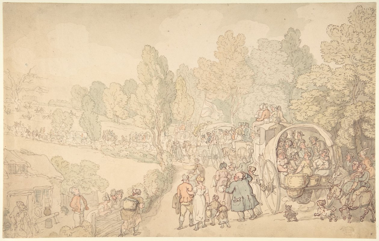 Fairlopin markkinat, Essex tekijältä Thomas Rowlandson