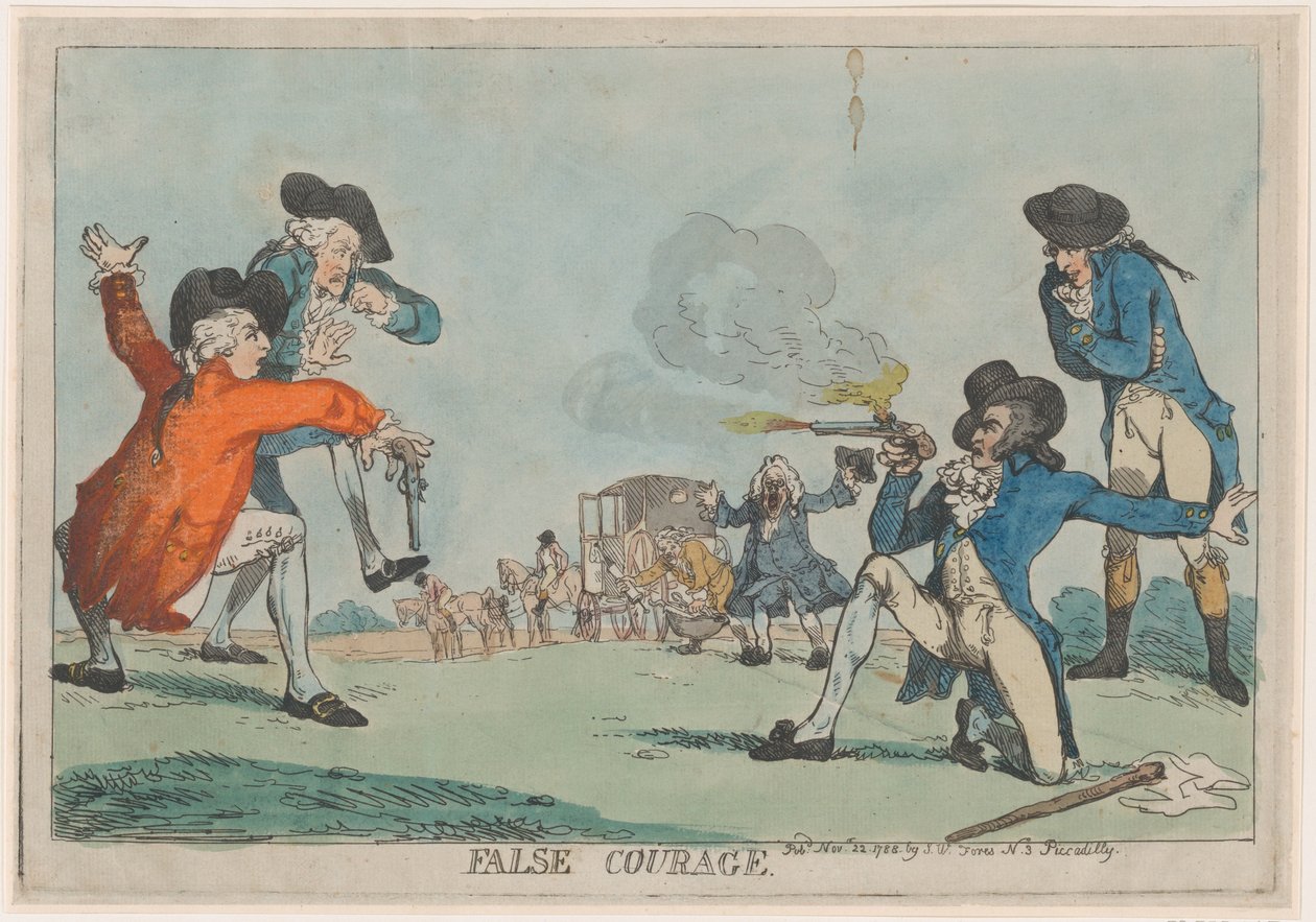 Väärä rohkeus, 22. marraskuuta 1788., 22. marraskuuta 1788. tekijältä Thomas Rowlandson