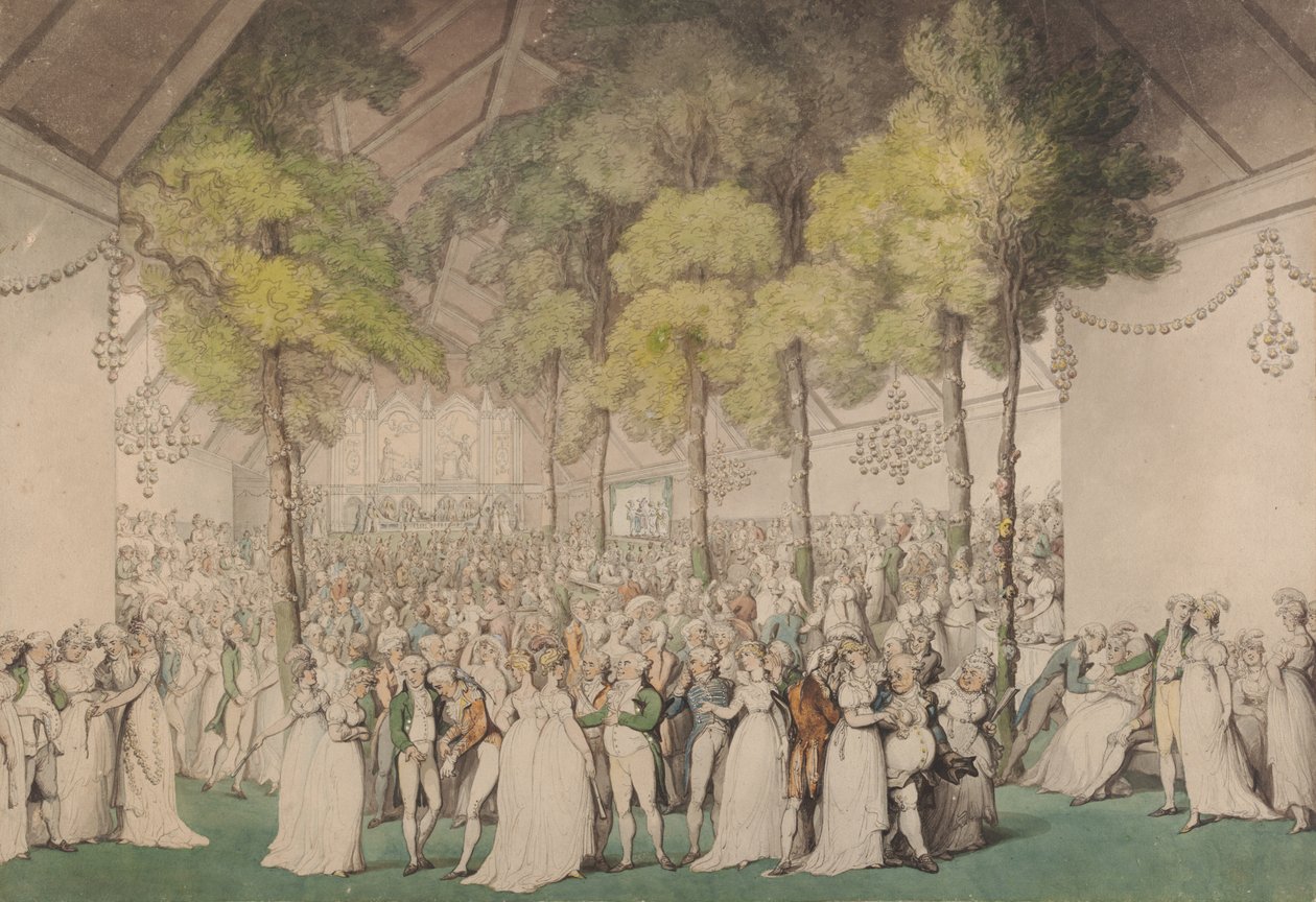 Juhlatilaisuus Boodles Clubissa Ranelaghissa George III:n kunniaksi tekijältä Thomas Rowlandson