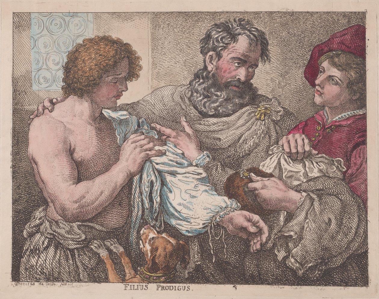 Philus Prodigus tuhlaajapoika, 1783-95, 1783-95. tekijältä Thomas Rowlandson