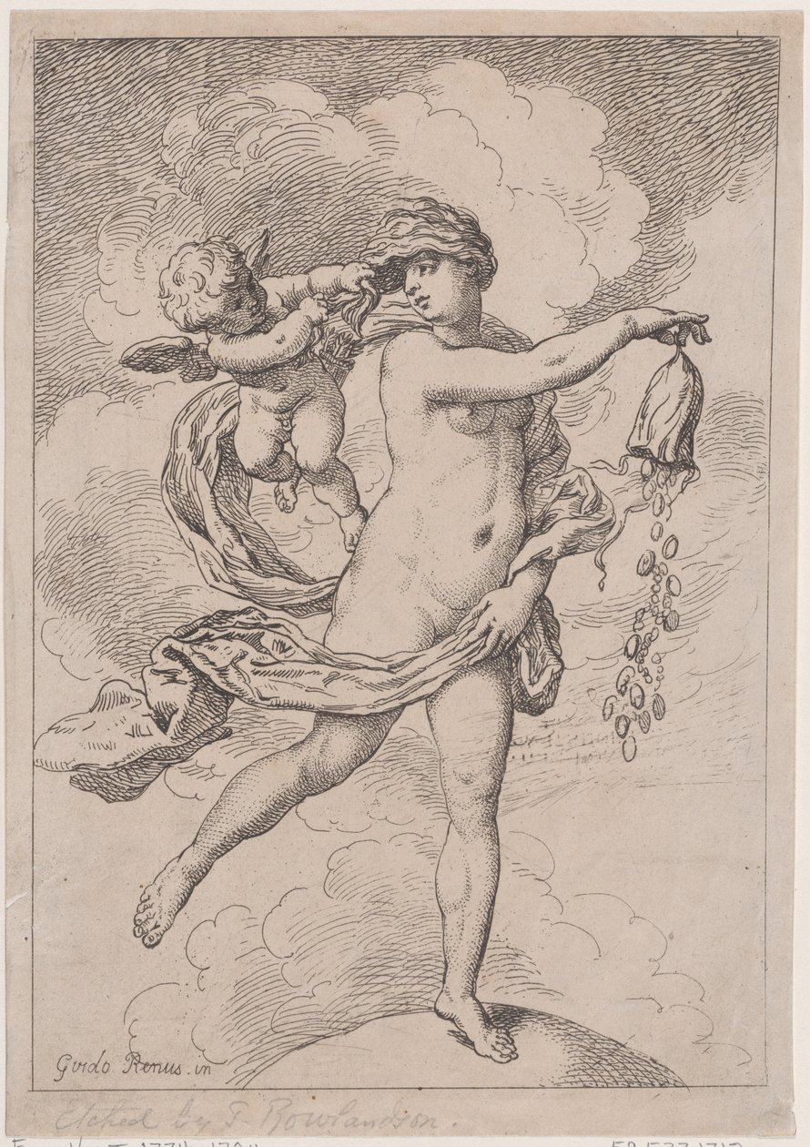 Fortuna kukkarolla, 1795-99, 1795-99. tekijältä Thomas Rowlandson