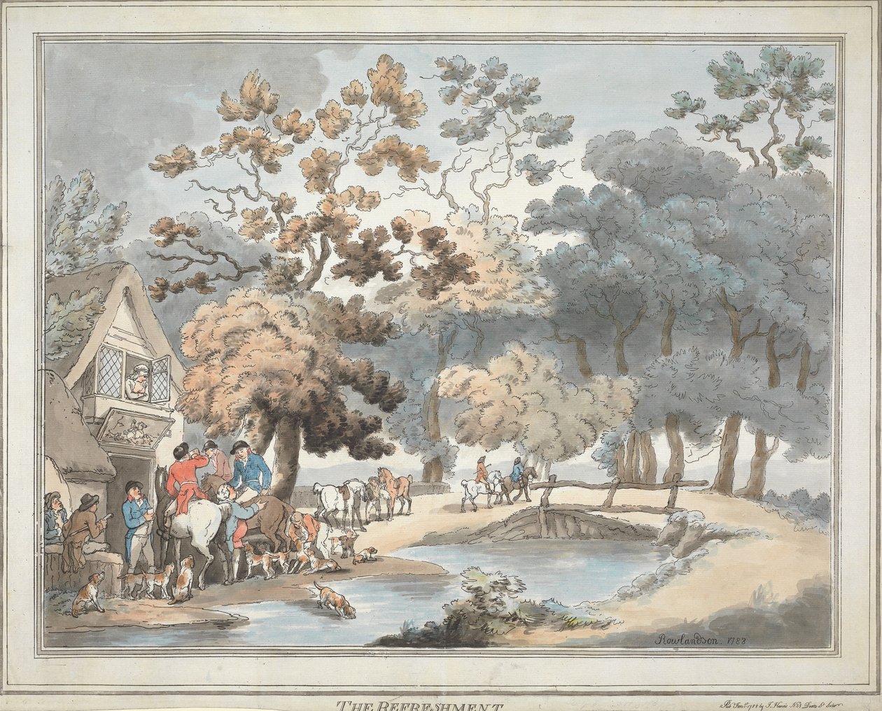 Kettujen metsästys [kuuden osainen sarja]:   4. Virkistys tekijältä Thomas Rowlandson