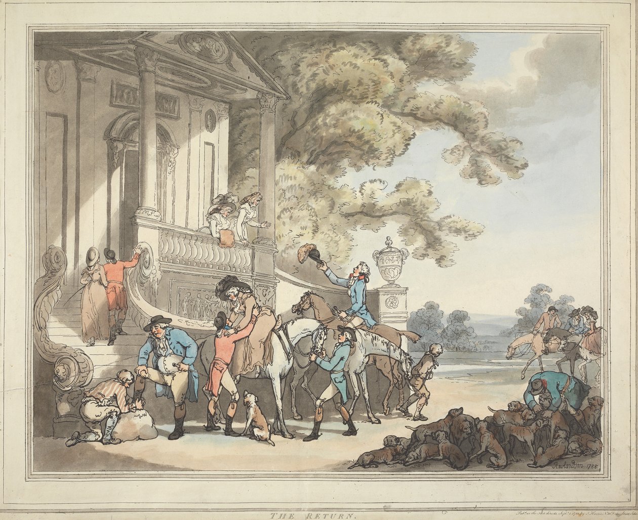 Kettujen metsästys [kuusiosainen sarja]:   5. Paluu tekijältä Thomas Rowlandson