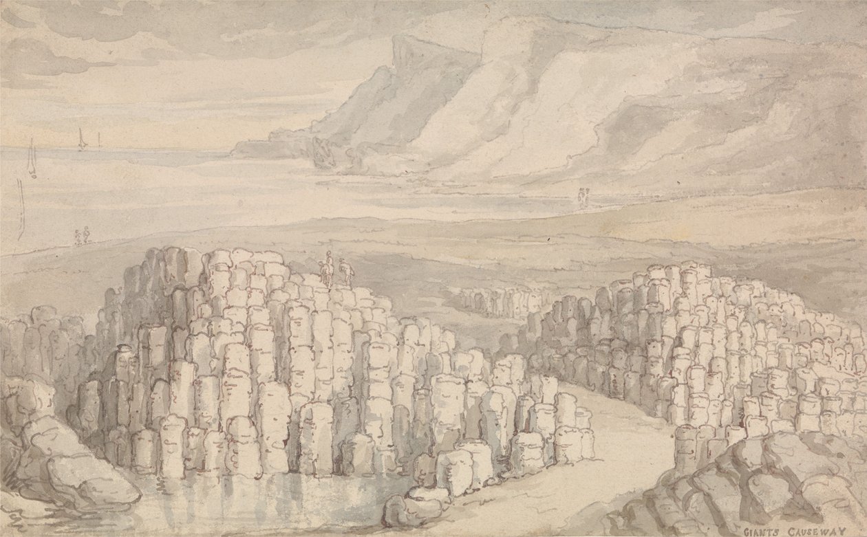 Giant’s Causeway, Antrim, Irlanti. tekijältä Thomas Rowlandson