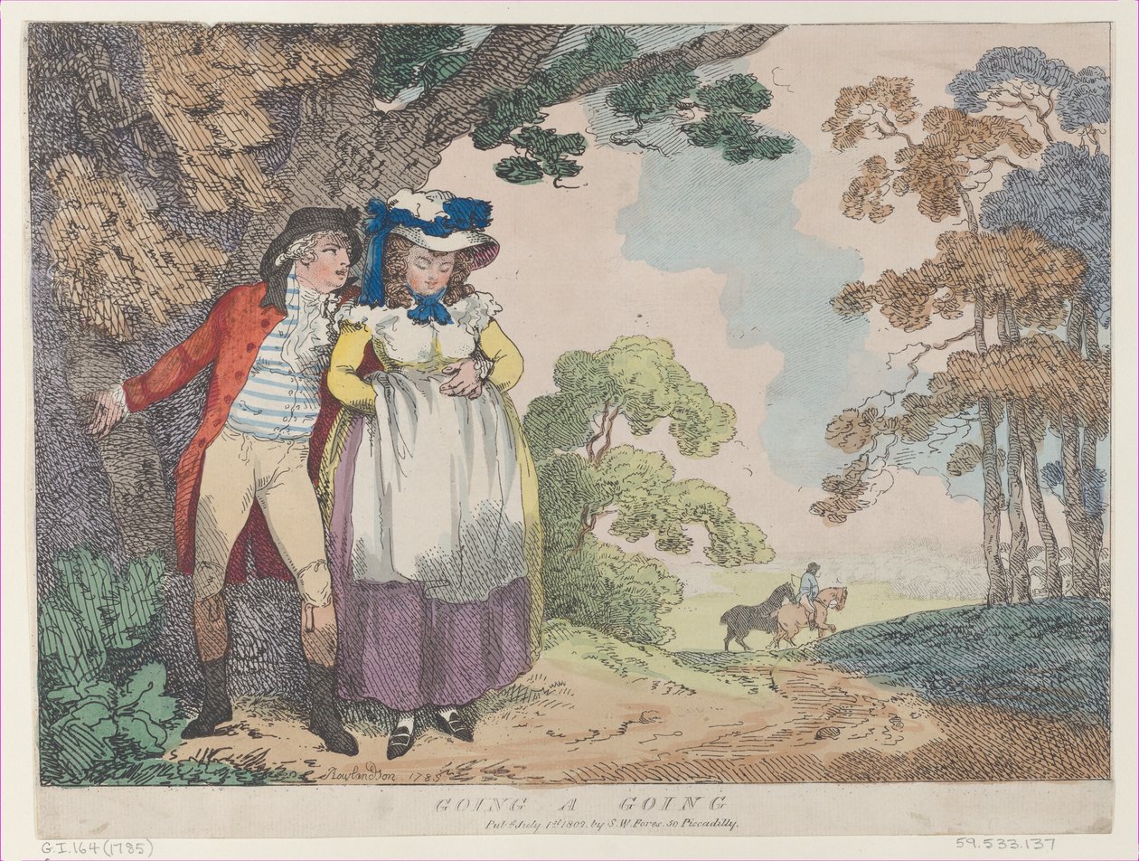 Going, A-Going, [1785], julkaistu uudelleen 1. heinäkuuta 1802, [1785], uusintapainos 1. heinäkuuta 1802. tekijältä Thomas Rowlandson