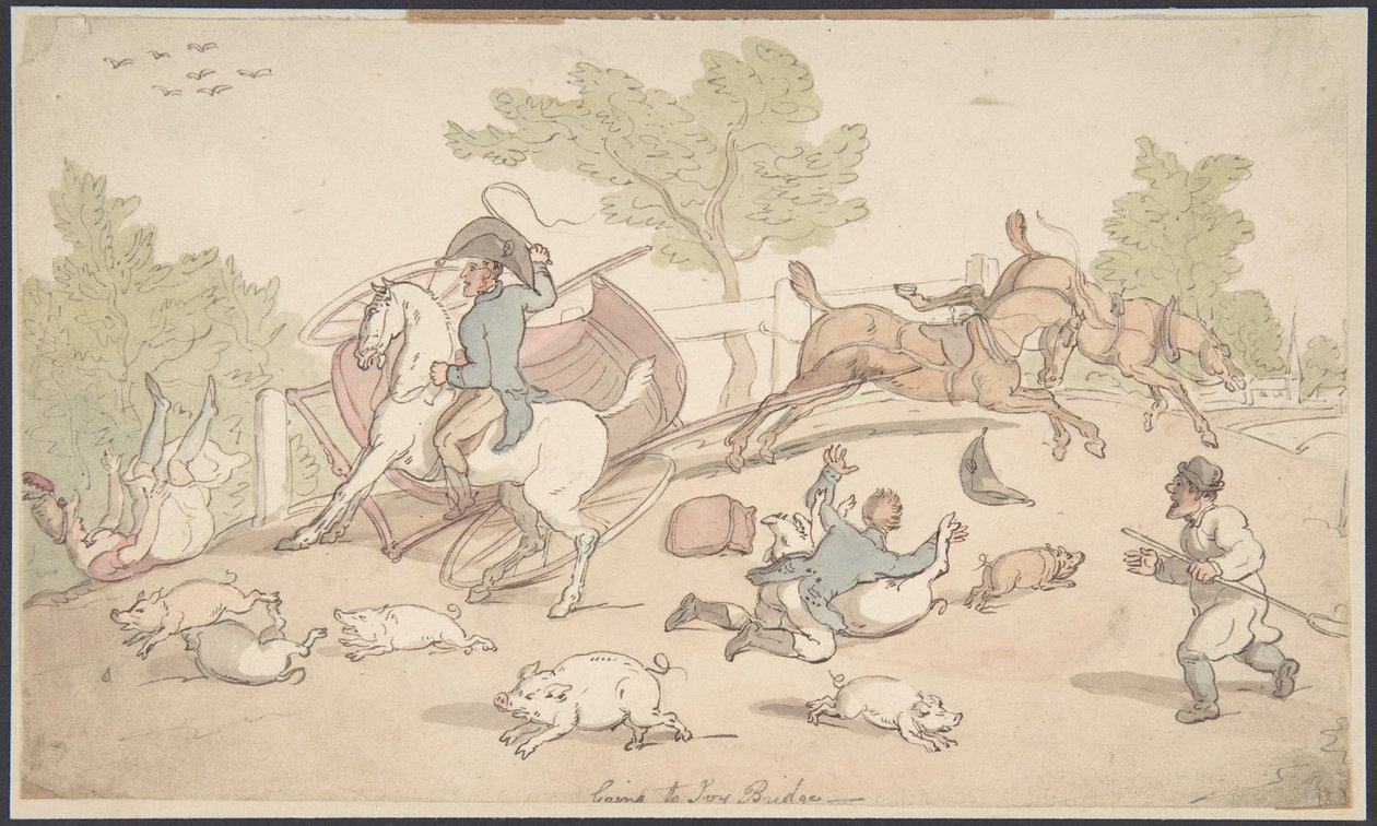 Siirtyminen Ivy Bridgeen tekijältä Thomas Rowlandson