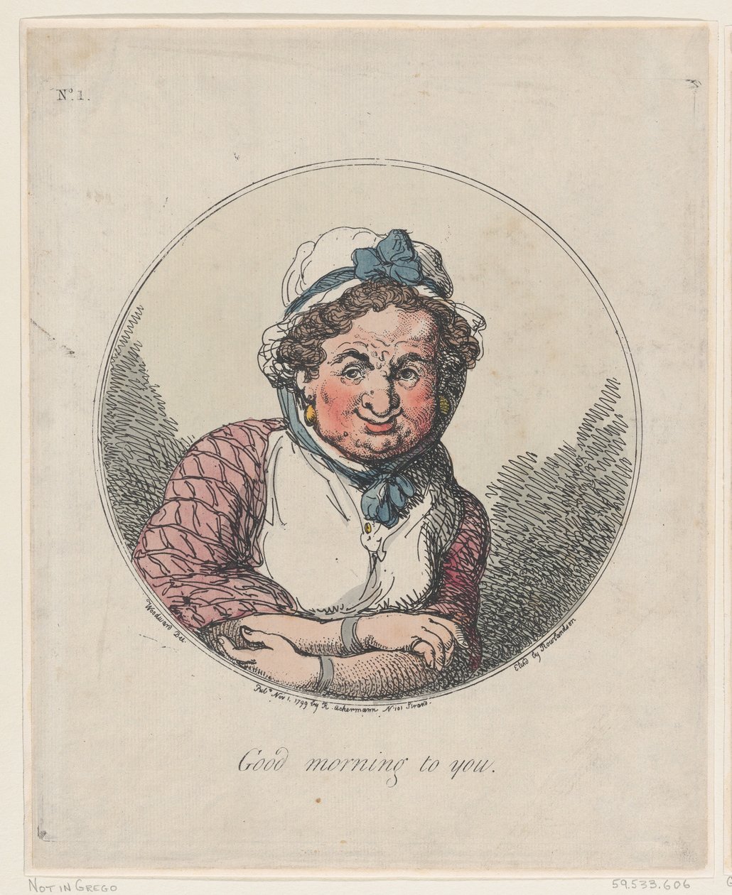 Hyvää huomenta sinulle, 1. marraskuuta 1799, 1. marraskuuta 1799. tekijältä Thomas Rowlandson