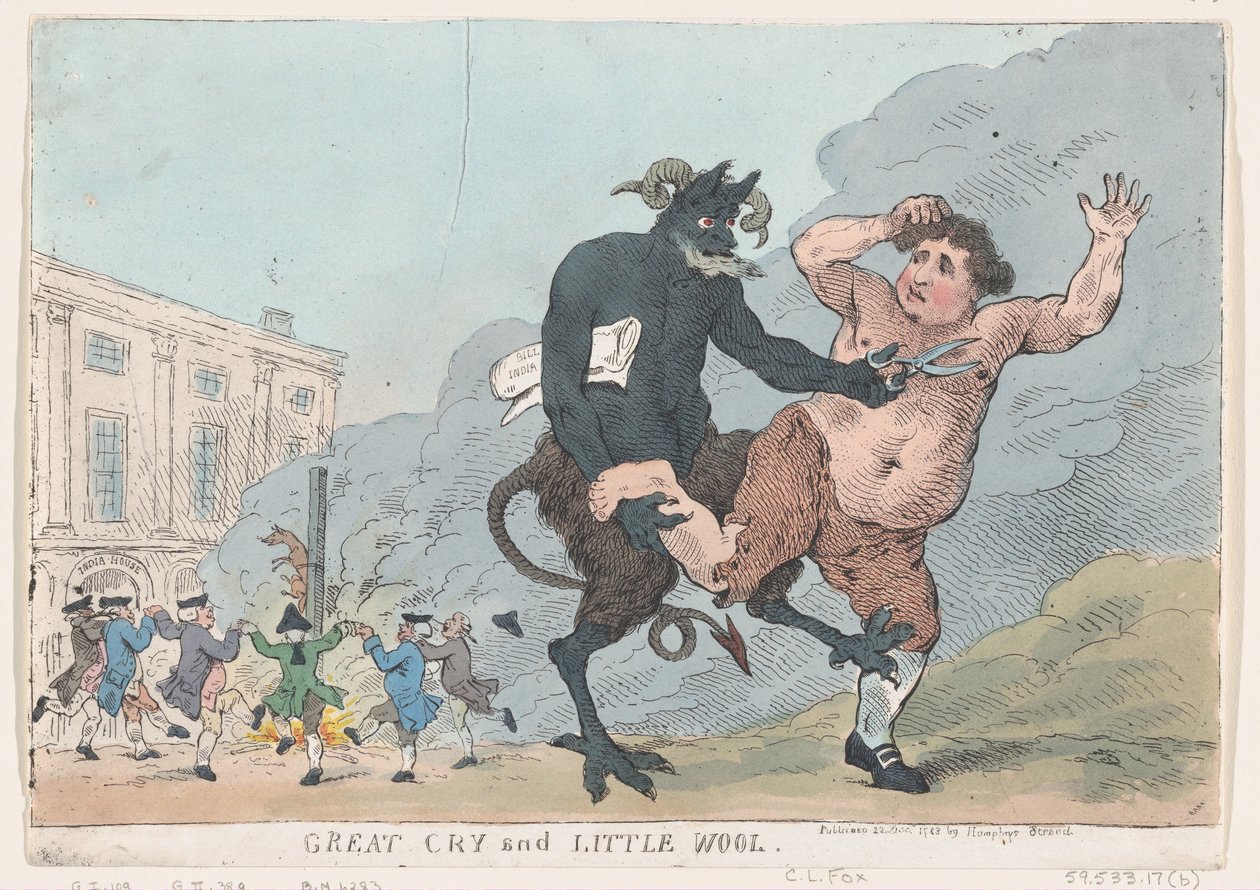 Great Cry and Little Wool, 22. joulukuuta 1783, 22. joulukuuta 1783. tekijältä Thomas Rowlandson