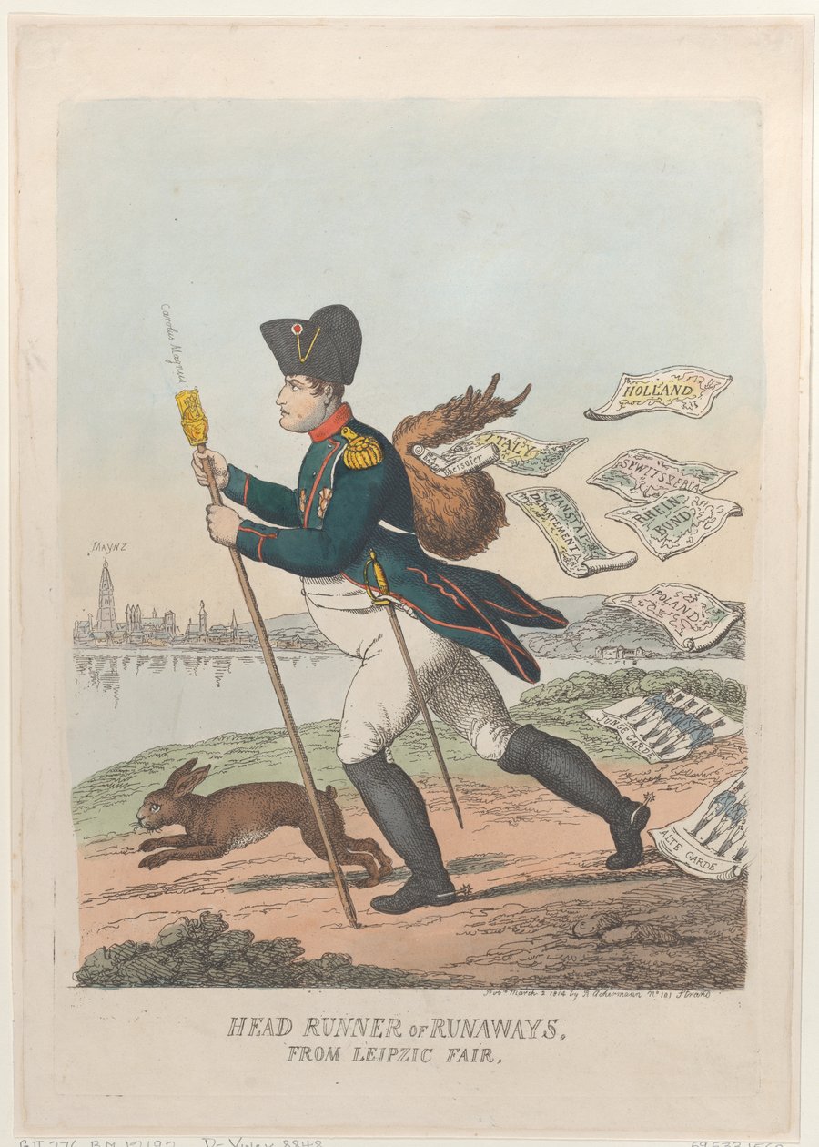 Head Runner tai Runaways from Leipzic Fair, 2. maaliskuuta 1814., 2. maaliskuuta 1814. tekijältä Thomas Rowlandson