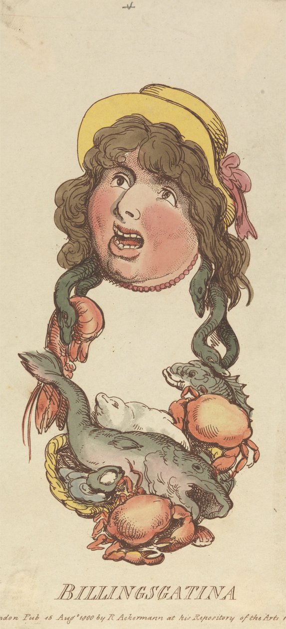 Otsikot: Billingsgatina tekijältä Thomas Rowlandson