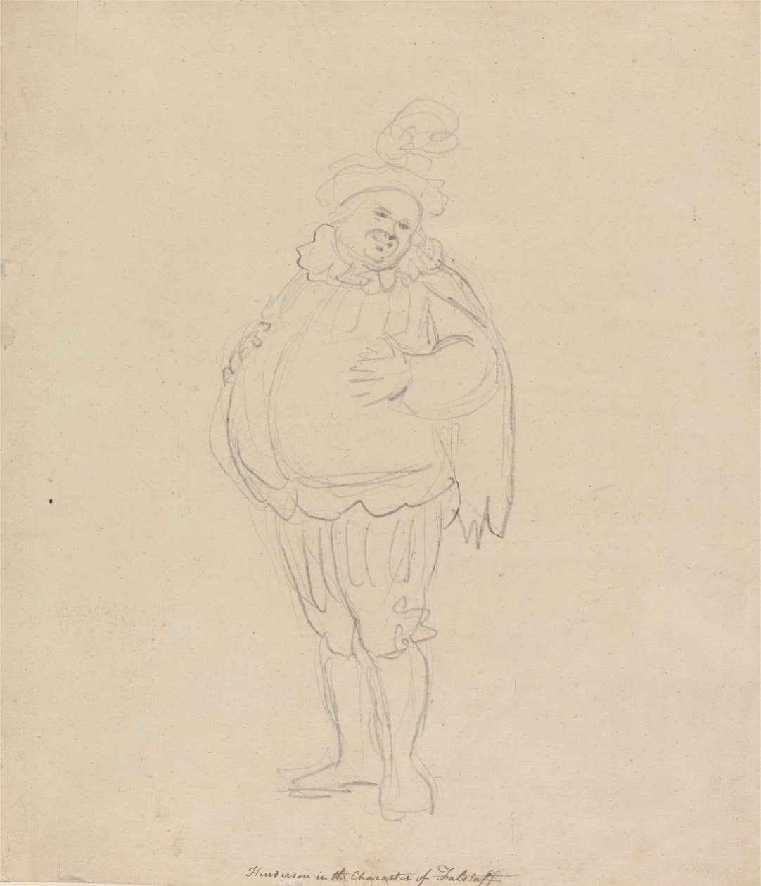 Henderson Falstaffin roolissa tekijältä Thomas Rowlandson