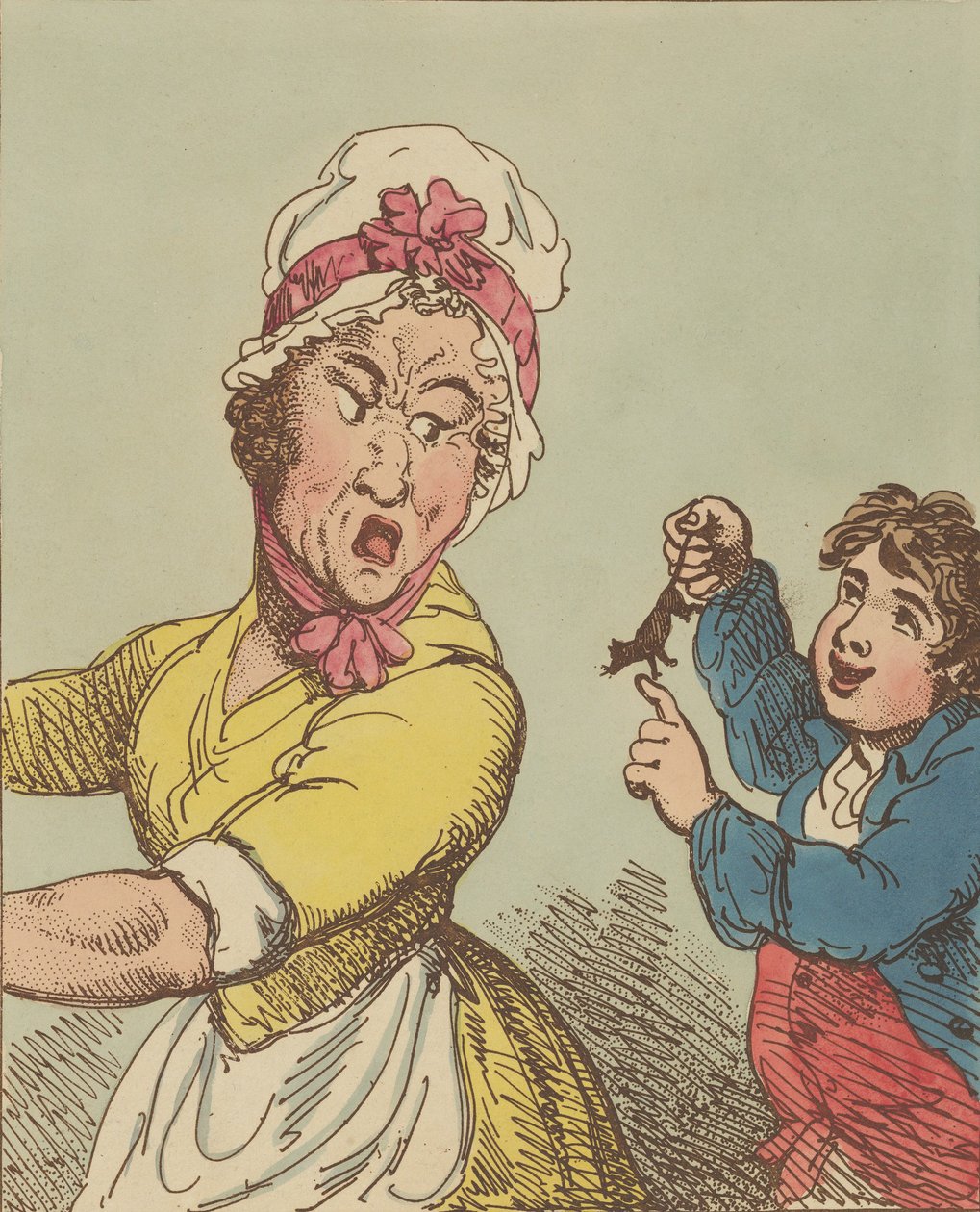 Kauhu, 1. tammikuuta 1800., 1. tammikuuta 1800. tekijältä Thomas Rowlandson