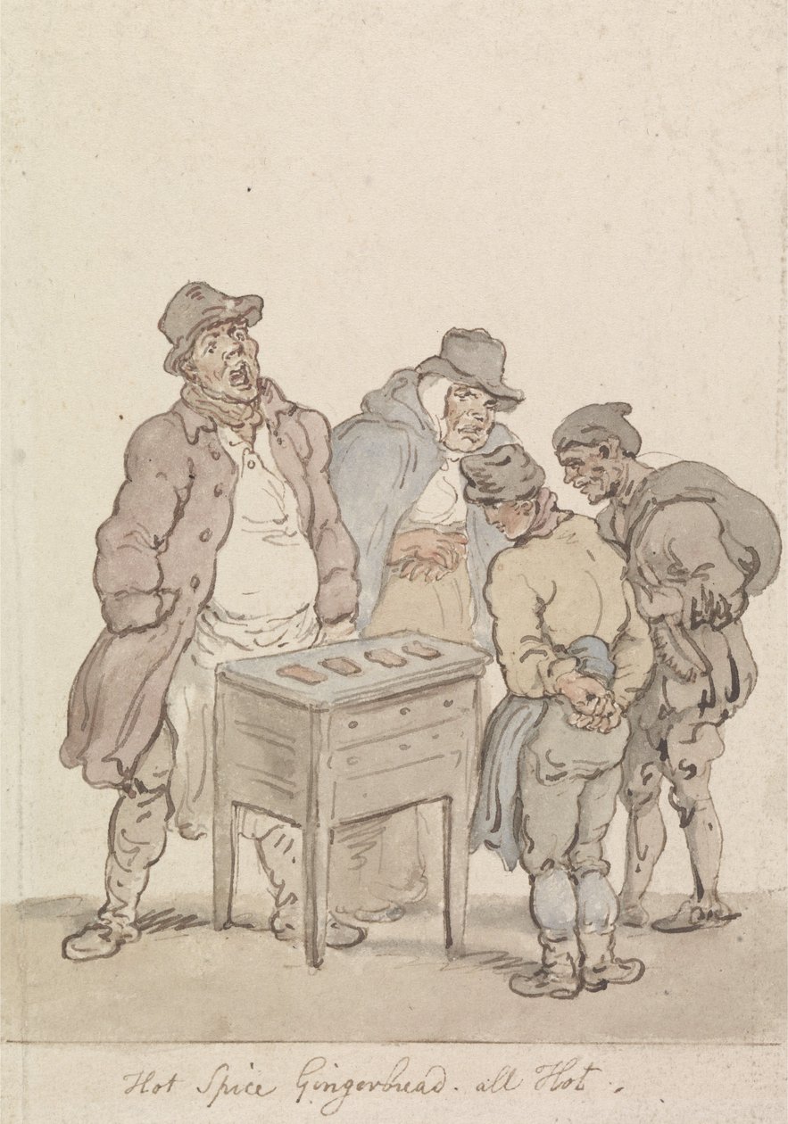 Tulinen mausteinen piparkakku, täysin tulinen tekijältä Thomas Rowlandson