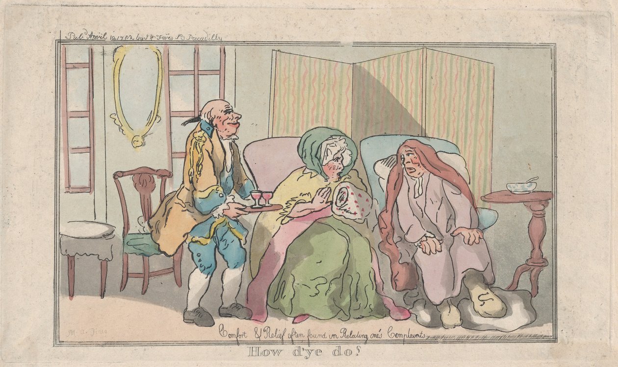 Kuinka voit, 10. huhtikuuta 1792, 10. huhtikuuta 1792. tekijältä Thomas Rowlandson