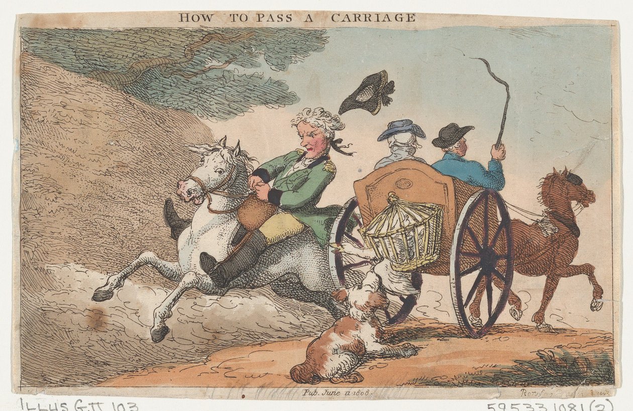 Vaunun ohittaminen, 11. kesäkuuta 1808., 11. kesäkuuta 1808. tekijältä Thomas Rowlandson