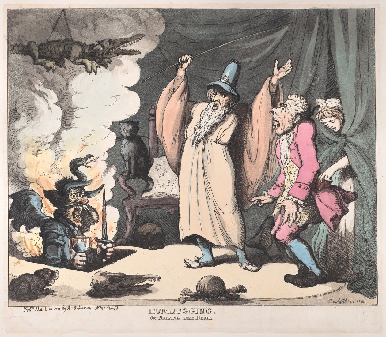Humbugging tai Raising the Devil, 12. maaliskuuta 1800., 12. maaliskuuta 1800. tekijältä Thomas Rowlandson