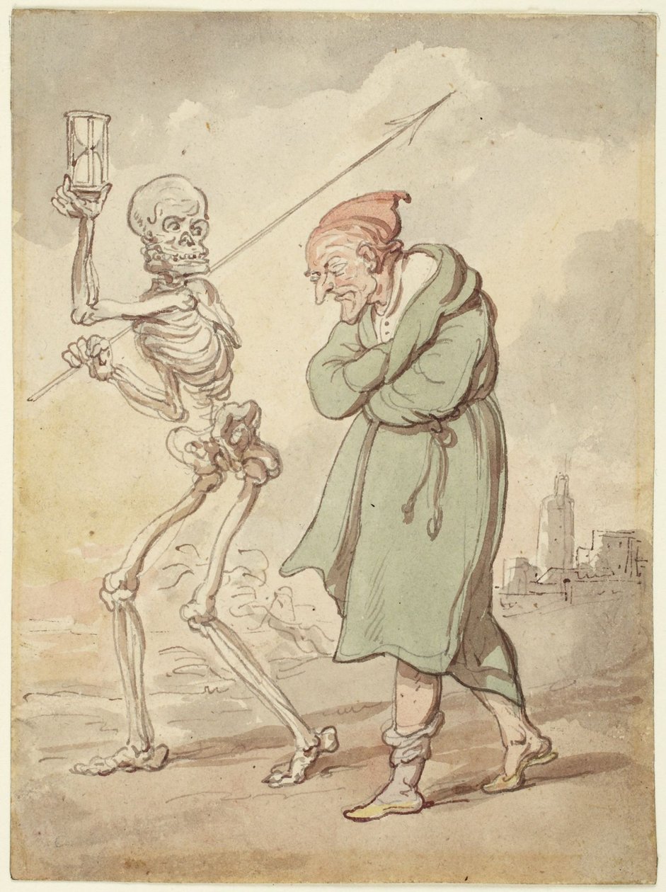 Kuvitus teokseen ”Kuoleman tanssi” tekijältä Thomas Rowlandson